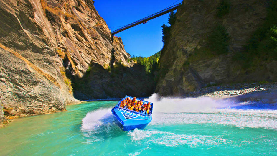 Experience the MUST DO jet boat adventure in Queenstown, darting through the narrowest canyons and discovering the lands fascinating gold mining history!

